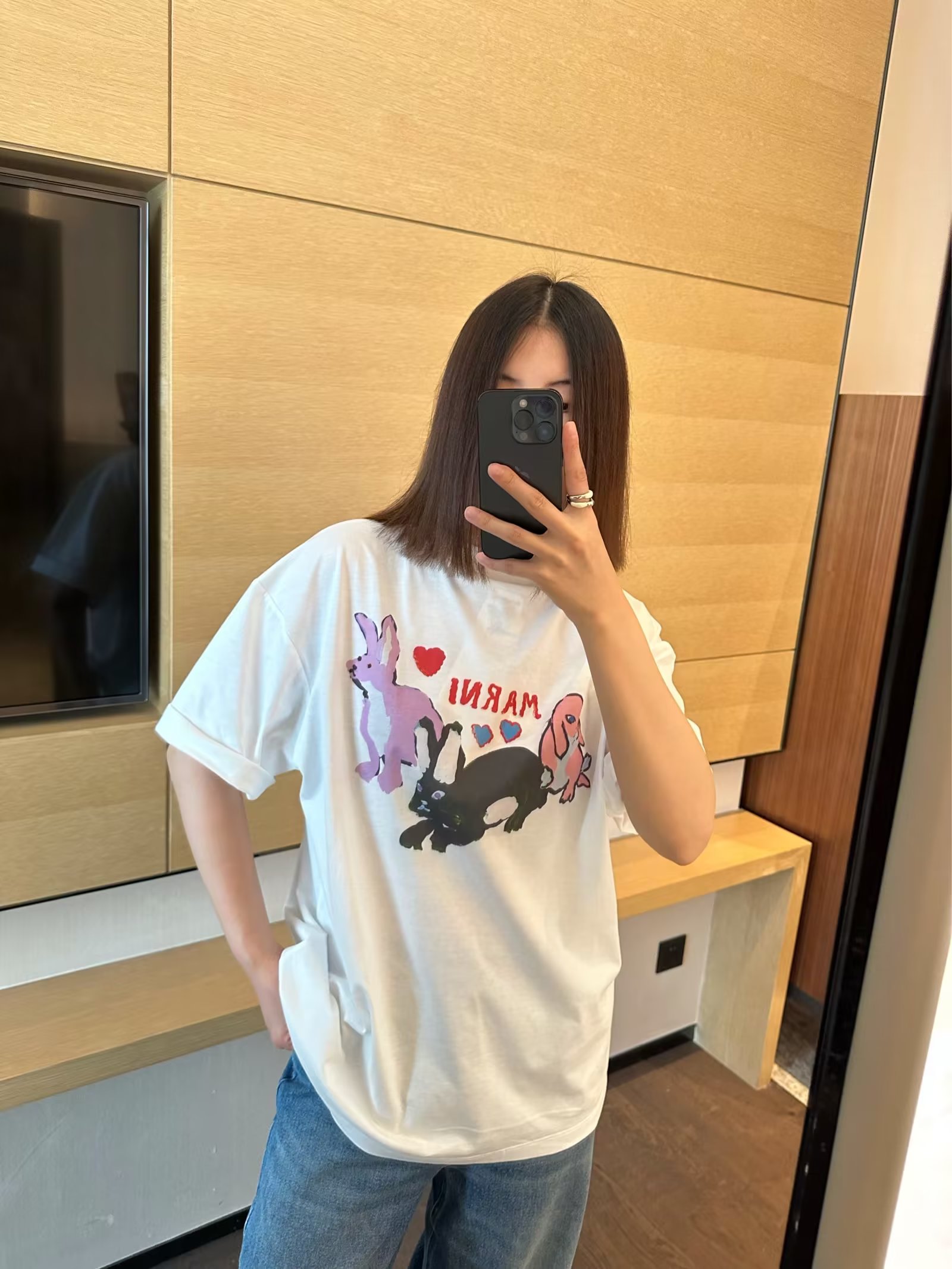官圖 重磅/精梳純棉 後包領 有縫邊 S-XXXL 夏裝短袖T恤女
