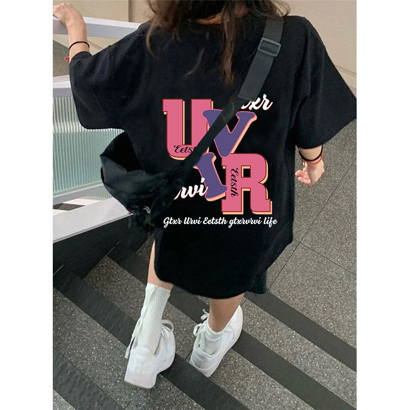 2024春夏新款重磅/精梳純棉 後包領 有縫邊 S-XXXL 夏裝短袖T恤女