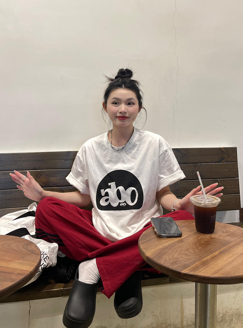 官圖 重磅/精梳純棉 後包領 有縫邊 S-XXXL 夏裝短袖T恤女