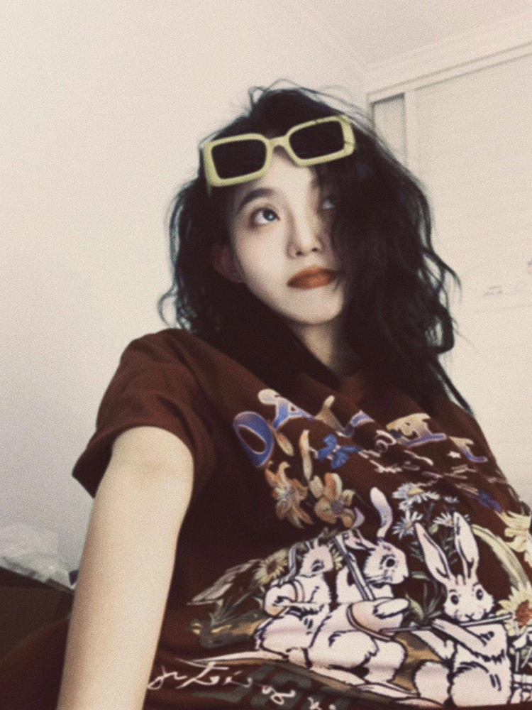 官圖 重磅/精梳純棉 後包領 有縫邊 S-XXXL 夏裝短袖T恤女