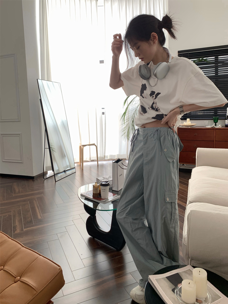 官圖 重磅/精梳純棉 後包領 有縫邊 S-XXXL 夏裝短袖T恤女