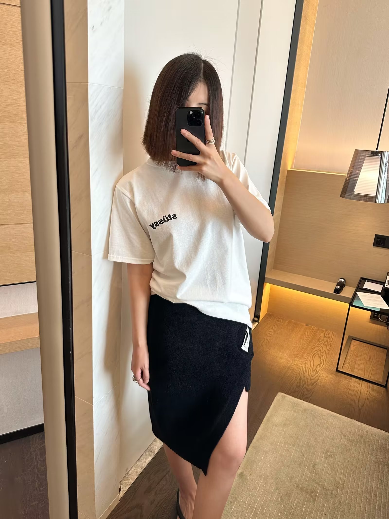 官圖 重磅/精梳純棉 後包領 有縫邊 S-XXXL 夏裝短袖T恤女