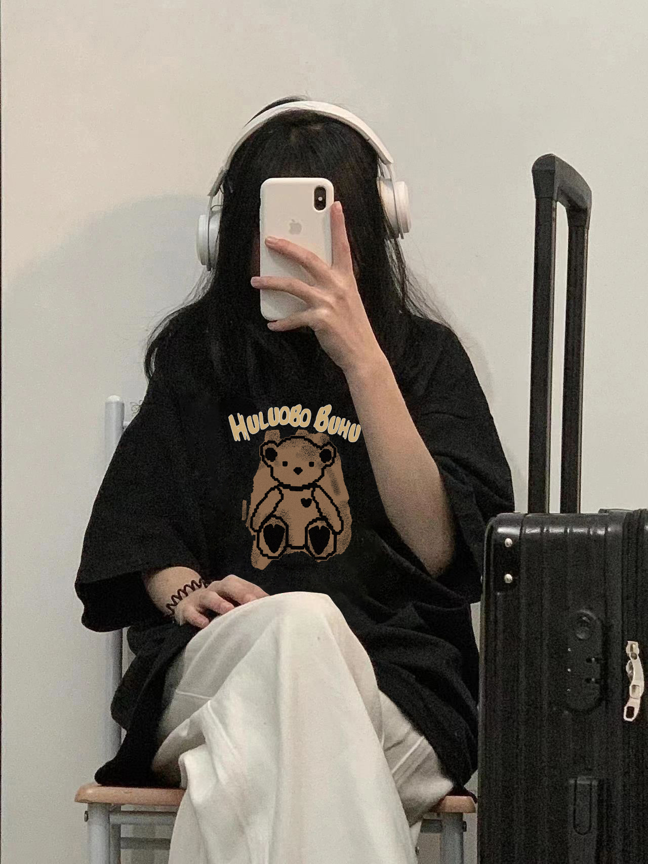 官圖 重磅/精梳純棉 後包領 有縫邊 S-XXXL 夏裝短袖T恤女