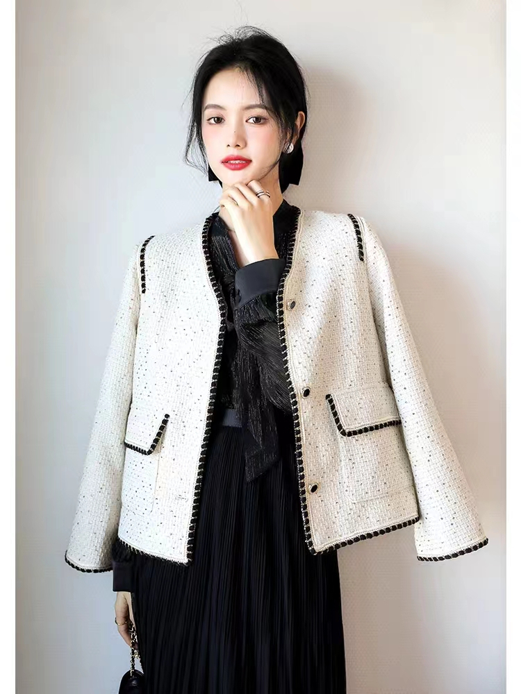 Celebrity Fairy Style 2024 Spring New Style Xiaoxiang Celebrity Style Elegant Sequined Short Jacket