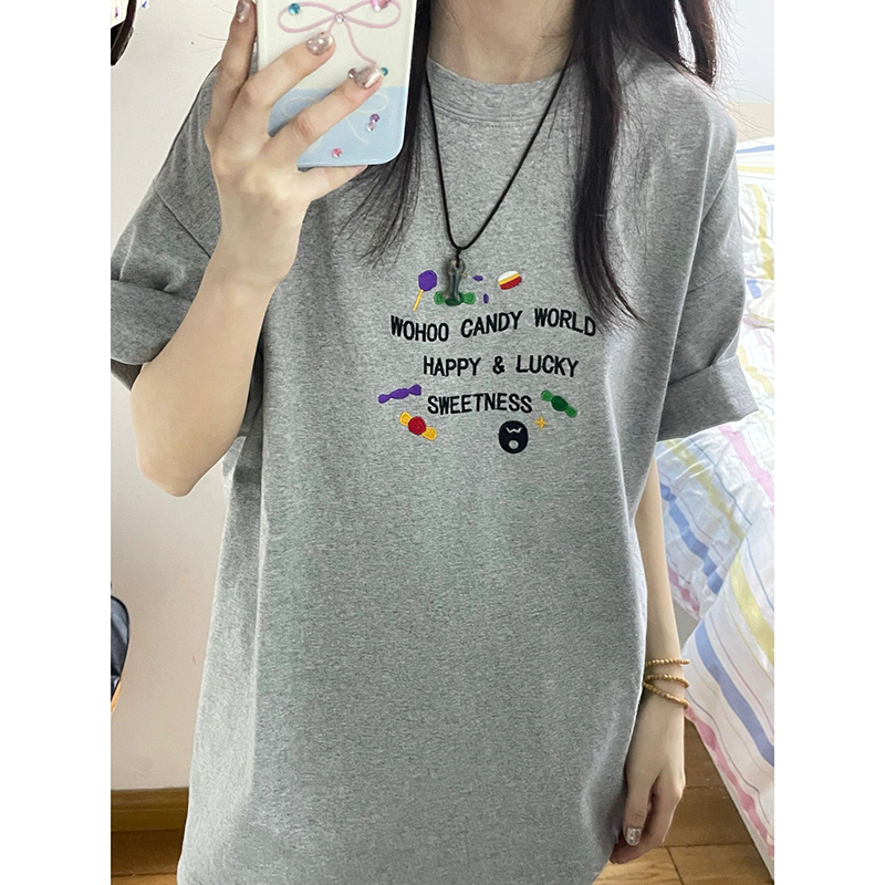 2024春夏新款重磅/精梳純棉 後包領 有縫邊 S-XXXL 夏裝短袖T恤女