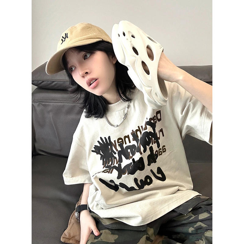 2024春夏新款重磅/精梳純棉 後包領 有縫邊 S-XXXL 夏裝短袖T恤女
