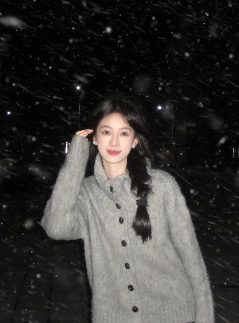 美式hiphop灰色高領軟糯毛衣女秋冬寬鬆學院風休閒百搭針織外套潮