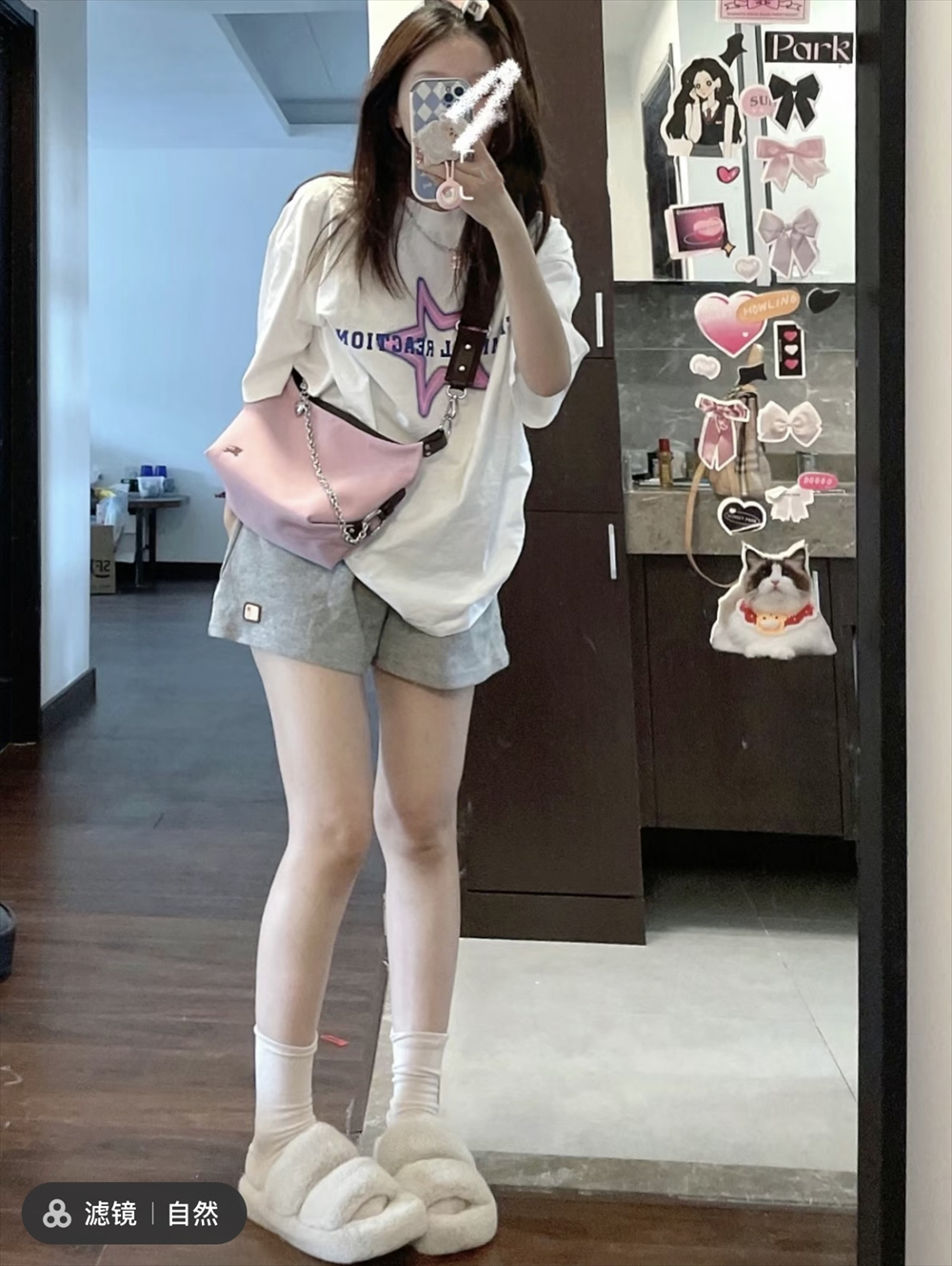 官圖200克/精梳純棉後包領有縫邊S-XXXL夏裝短袖T恤女