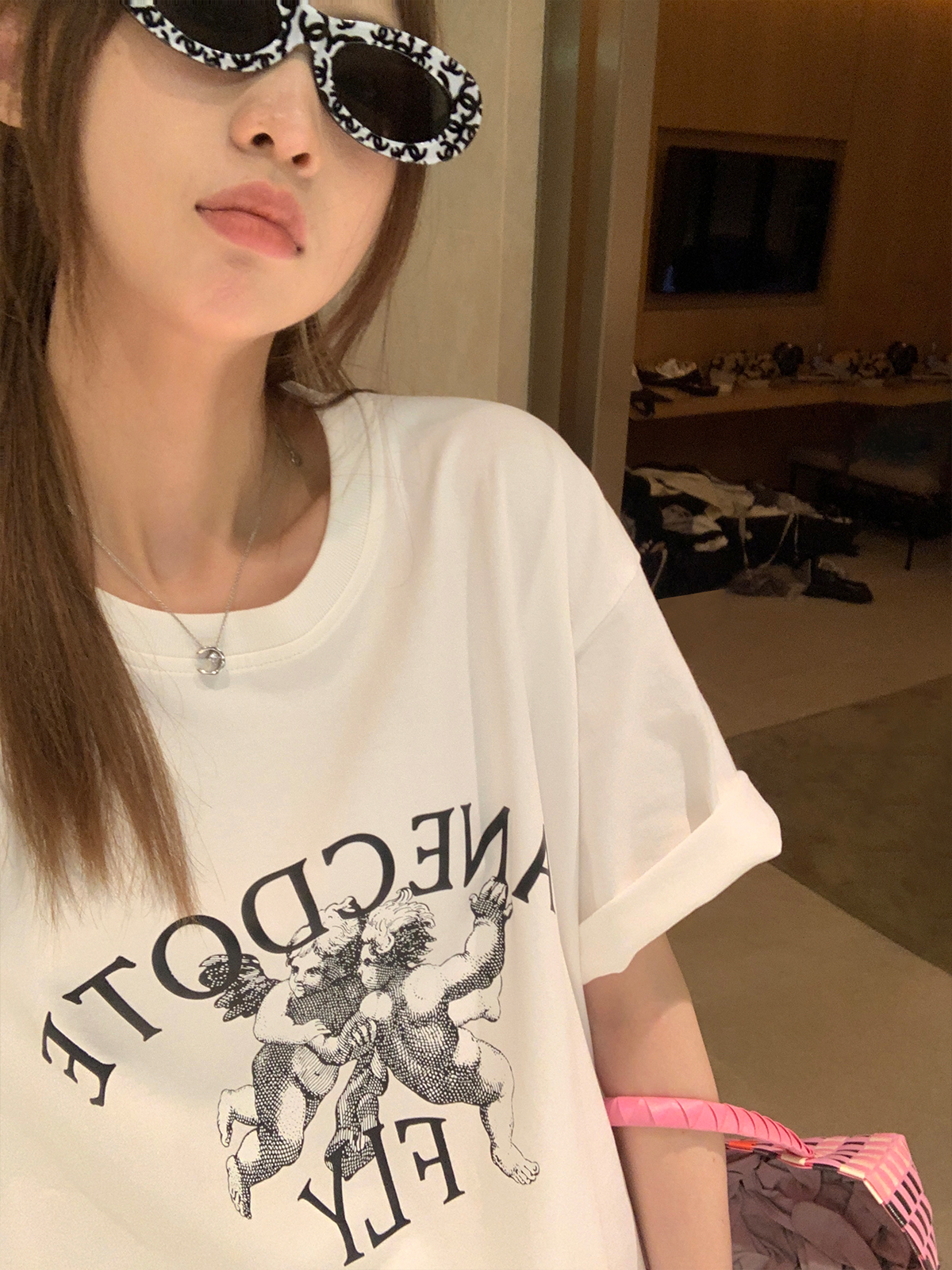 2024春夏新款重磅/精梳純棉 後包領 有縫邊 S-XXXL 夏裝短袖T恤女