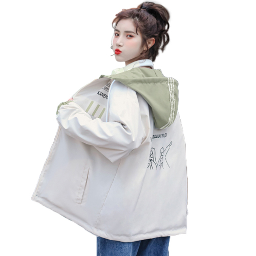 The first release of polyester reversible jacket spring and autumn new Korean style loose casual jacket baseball uniform top women's trendy