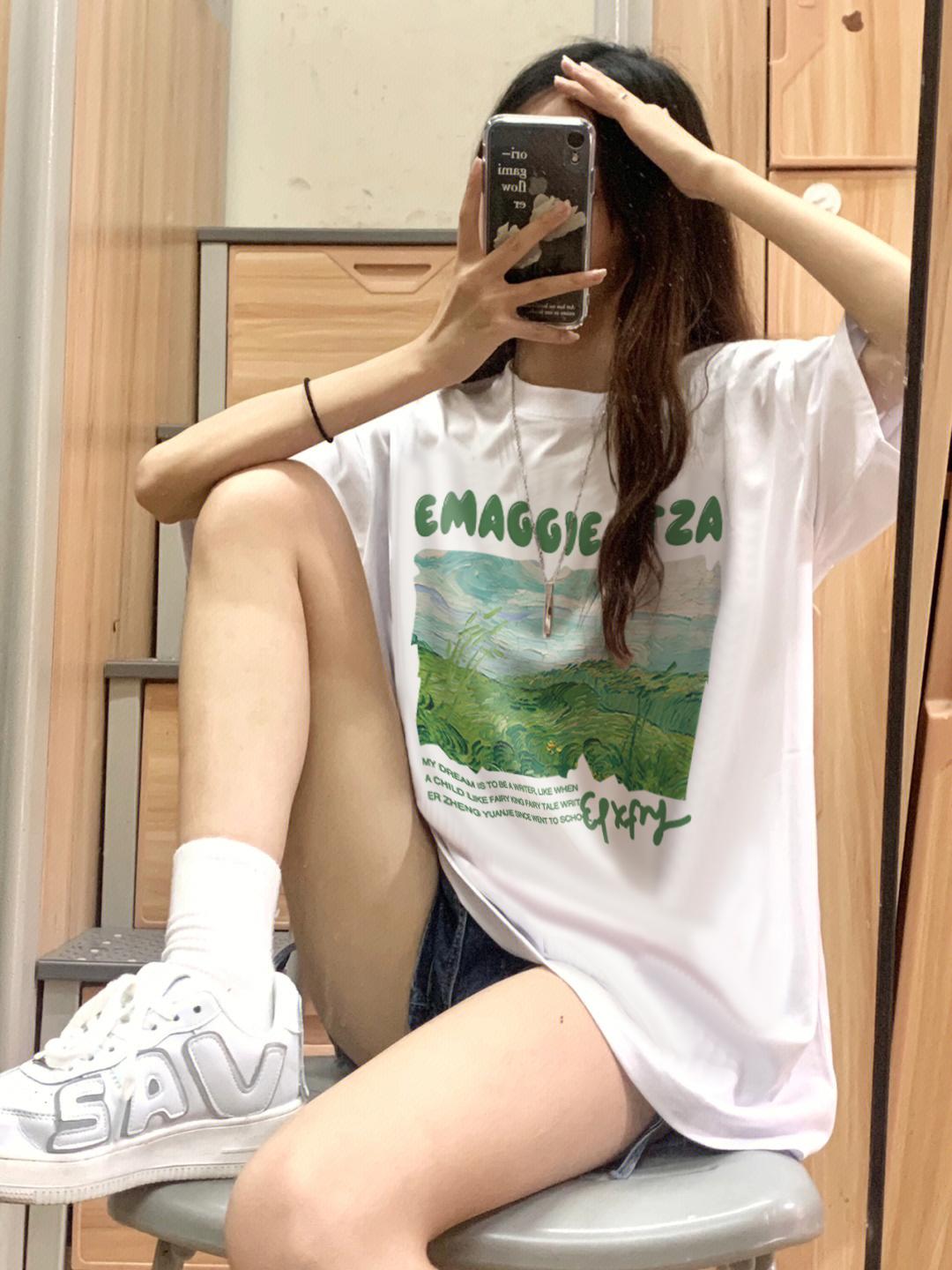 2024春夏新款重磅/精梳純棉 後包領 有縫邊 S-XXXL 夏裝短袖T恤女