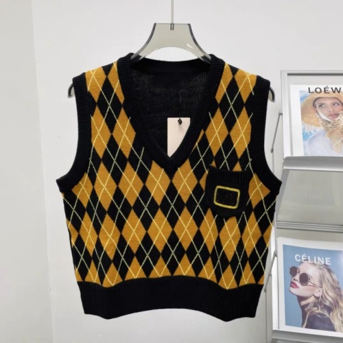 High quality ~ age-reducing college style pure wool diamond check knitted cardigan vest 24 years new early spring