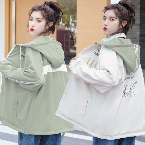 The first release of polyester reversible jacket spring and autumn new Korean style loose casual jacket baseball uniform top women's trendy