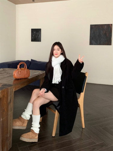 Actual shot of corduroy suit jacket for women, Korean style, loose, slim, high-end, quilted and thickened coat