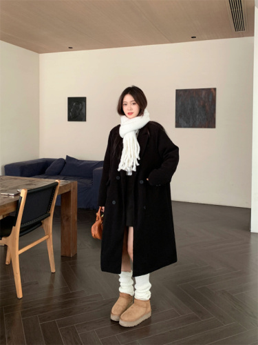 Actual shot of corduroy suit jacket for women, Korean style, loose, slim, high-end, quilted and thickened coat