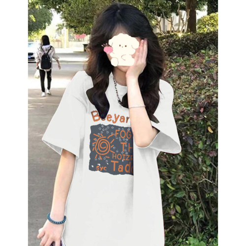 Official picture Korean style simple style sweet hot girl loose short-sleeved T-shirt design casual slim summer new top for women