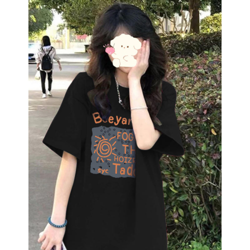 Official picture Korean style simple style sweet hot girl loose short-sleeved T-shirt design casual slim summer new top for women