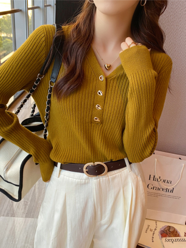 Red Knit Sweater for Women - New Autumn/Winter Model, Super Stylish Base Shirt with High-End Vibe, Christmas Knit Top