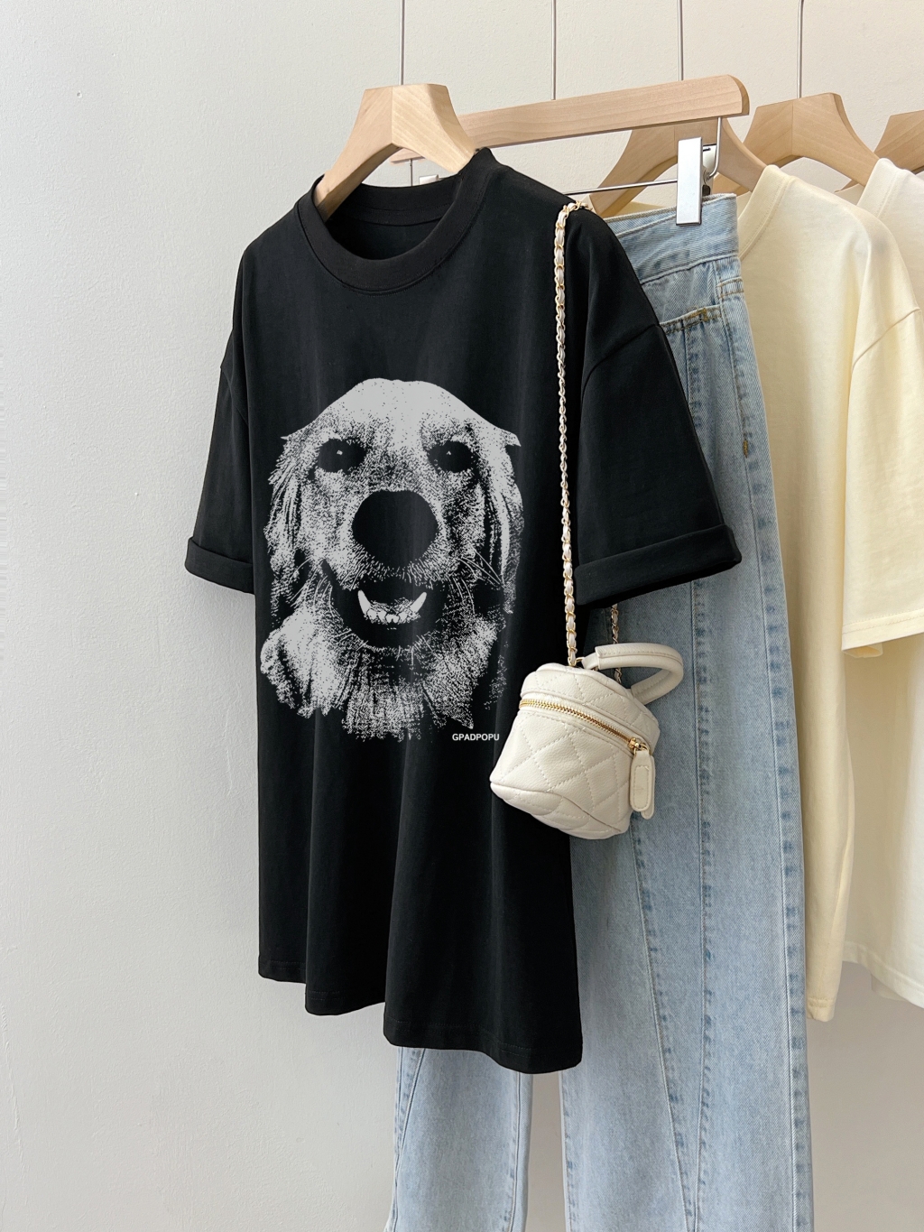 Real shot 2024 spring and summer new style 100% cotton combed cotton printed summer short-sleeved T-shirt women's loose Korean version