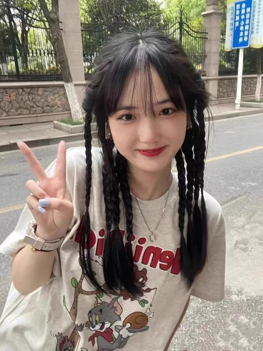 220克精梳緊密賽洛卡通貓和老鼠印花圖案短袖T恤