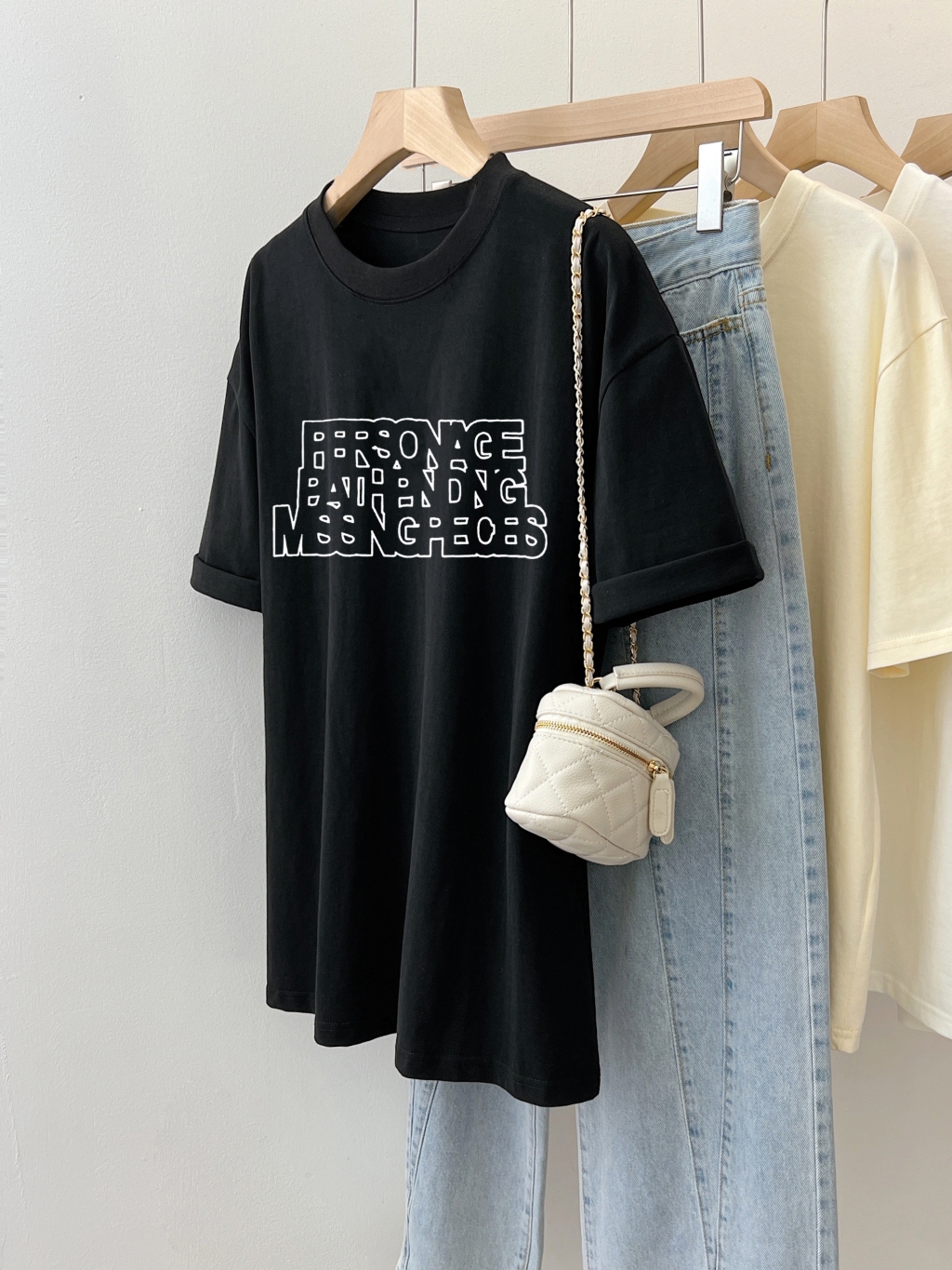 Real shot 2024 spring and summer new style 100% cotton combed cotton printed summer short-sleeved T-shirt women's loose Korean version