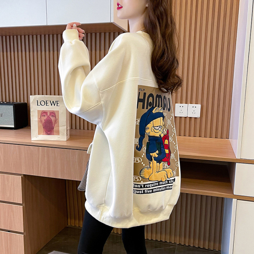 The first 280g twill fish scale spring and autumn thin sweatshirt for women plus size women's design versatile jacket