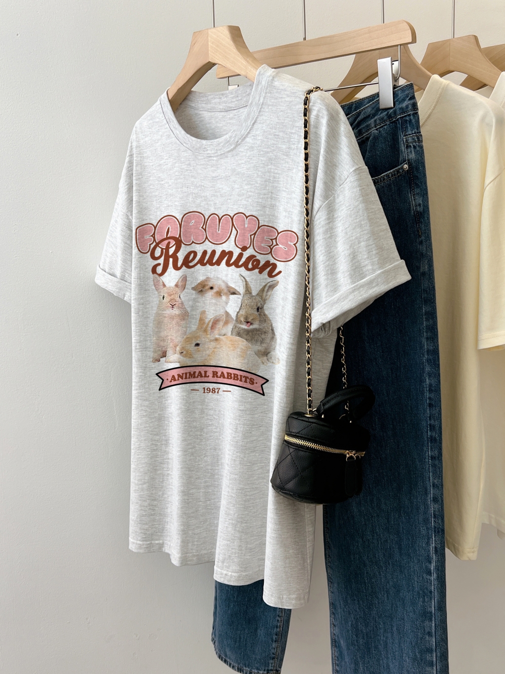 Real shot 2024 spring and summer new style 100% cotton combed cotton printed summer short-sleeved T-shirt women's loose Korean version