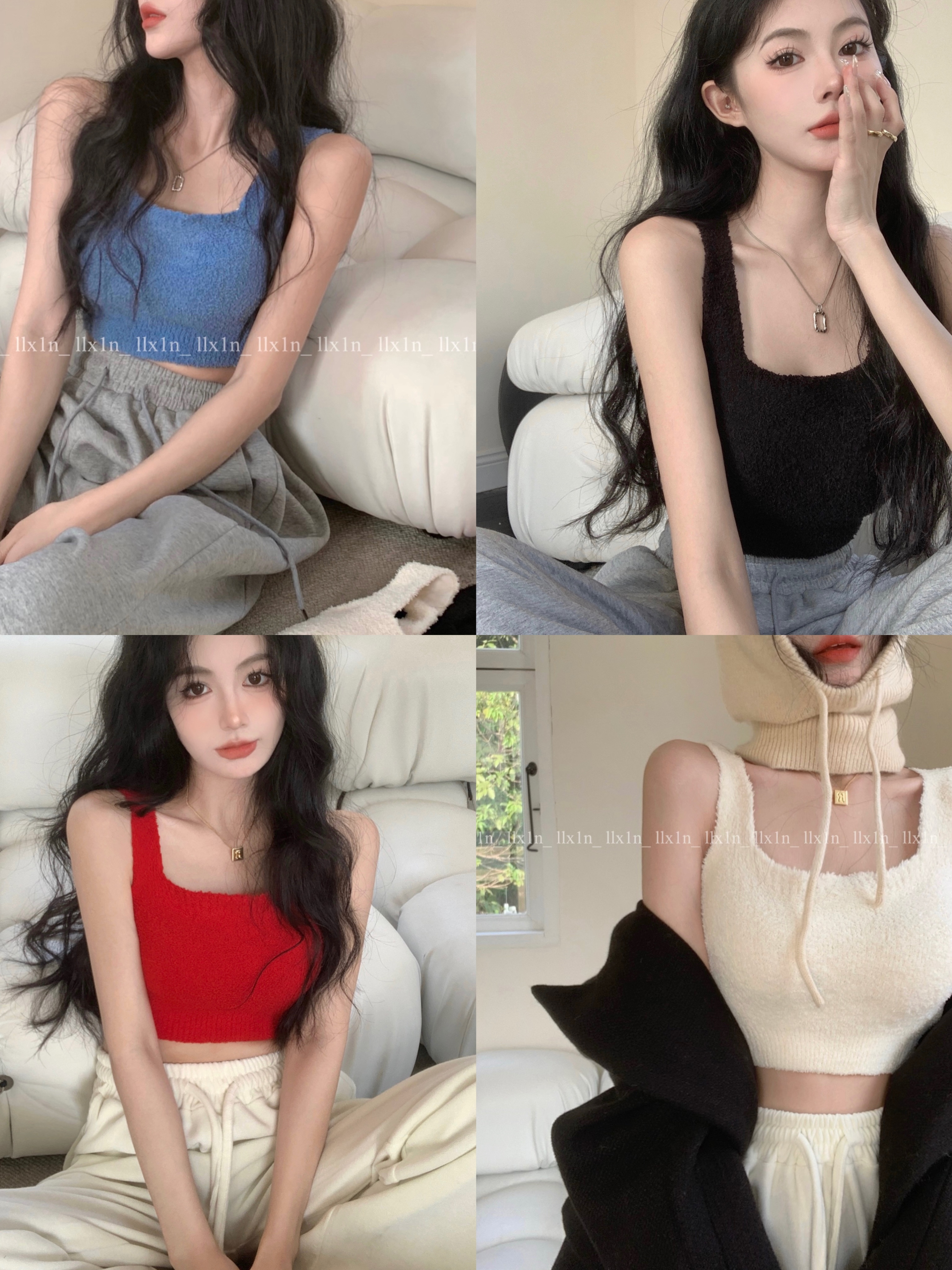 實拍~羊絨帶胸墊保暖吊帶背心一體式文胸女加絨加厚內衣
