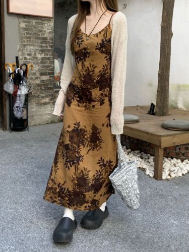 Actual shot of three standard new Chinese-style suspender dress, national style, shawl, cardigan, jacket, ancient style suit for women