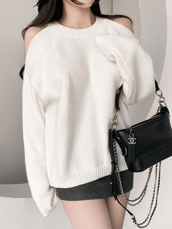 off shoulder sweater