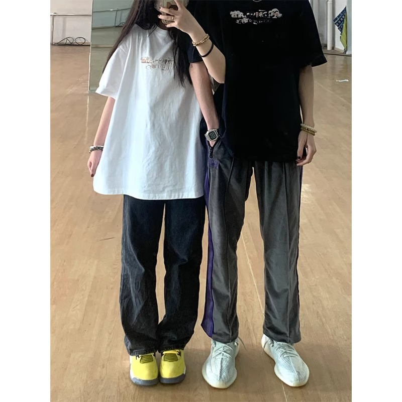 220克精梳緊密賽洛法式卡通塗鴉人物印花短袖T恤