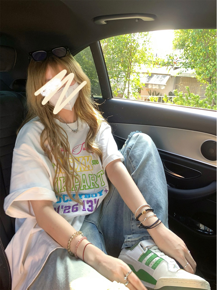 官圖 重磅/精梳純棉 後包領 有縫邊 S-XXXL 夏裝短袖T恤女