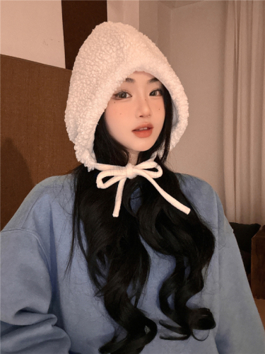 Real shot!  Red ear protection hat polar fleece Baotou winter warm and cold windproof plush Lei Feng hat