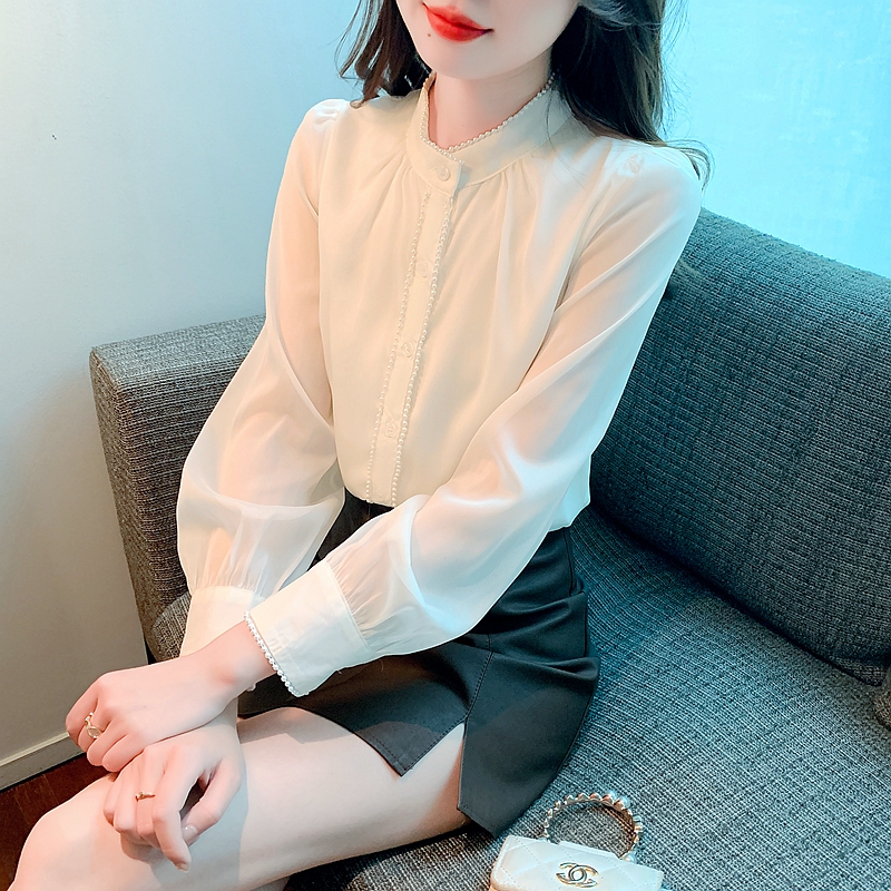 2024 early spring new style light mature style chic temperament women's Hong Kong style small fragrance style high-end casual shirt