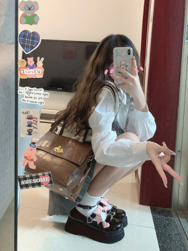 Spring and summer new fashion college style outfit JK uniform sweater vest shirt tie pleated skirt three-piece suit