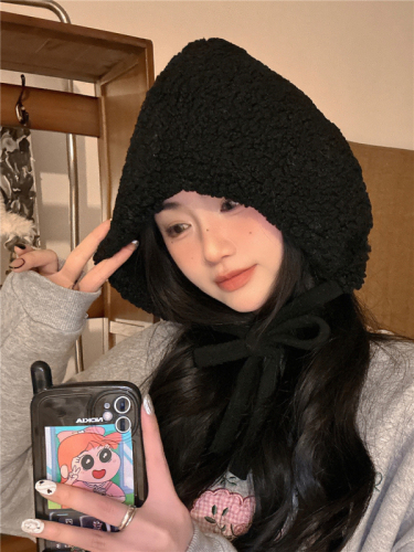 Real shot!  Red ear protection hat polar fleece Baotou winter warm and cold windproof plush Lei Feng hat