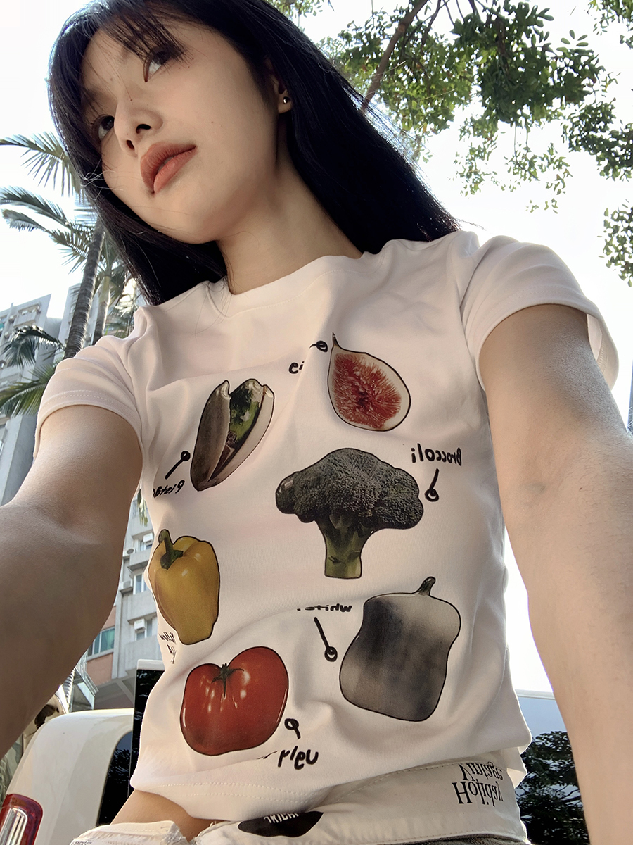 Official picture 92 cotton/8 spandex 40 count 210g pure cotton slim short T-shirt women's short sleeves