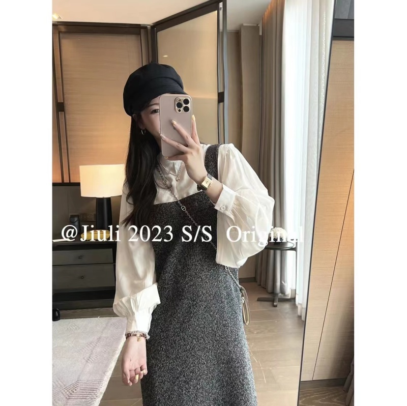 White Coast White Simple Versatile Round Neck Loose Shirt