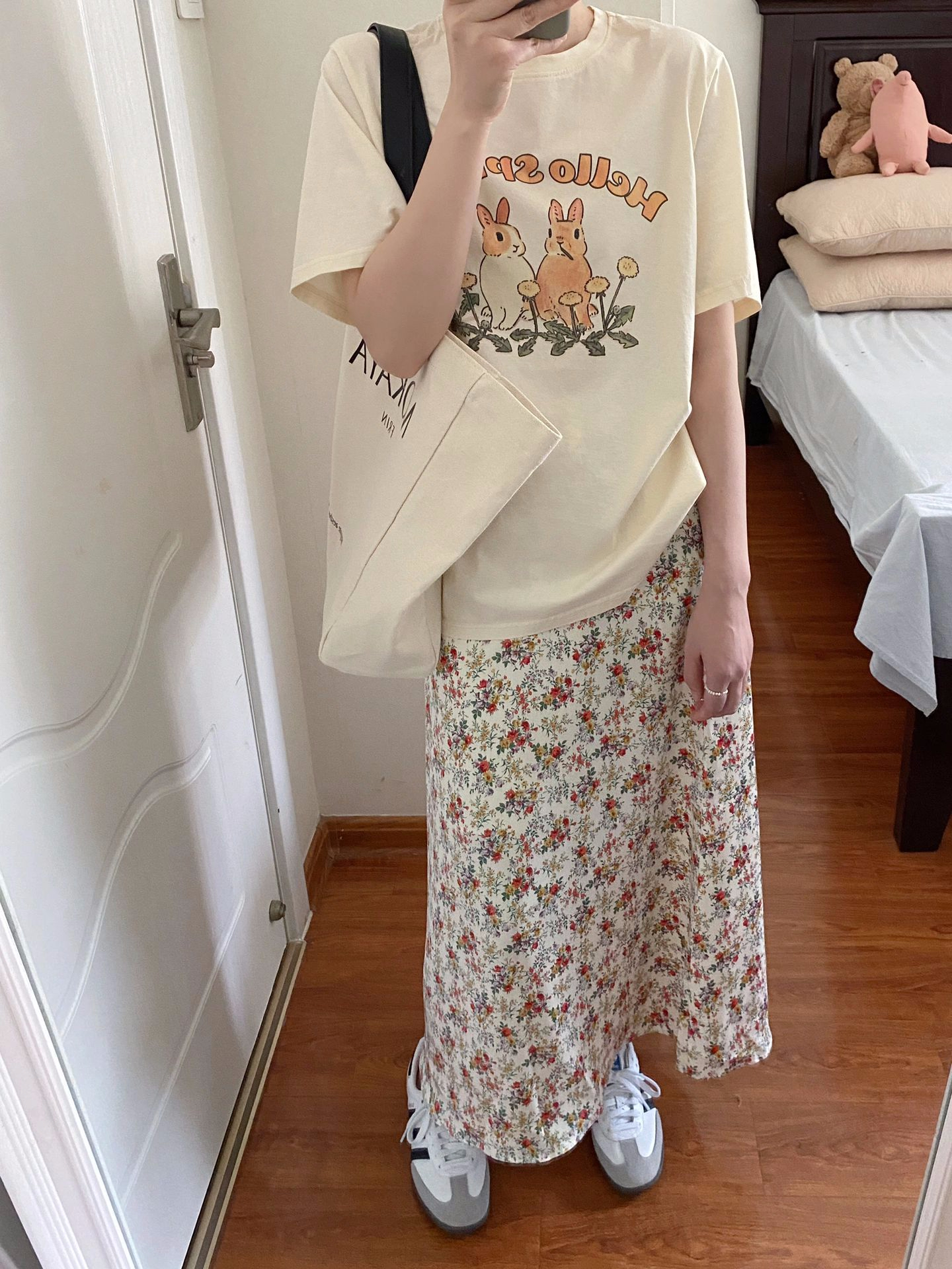 2024夏季新款韓版220克精梳純棉後包領有縫邊S-XXXL夏裝短袖T恤女