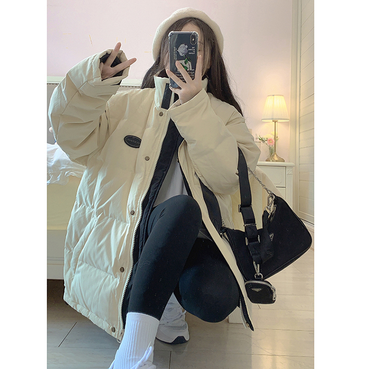 -2024SieYiu trendy brand winter loose thickened bread jacket lazy style cotton jacket for women