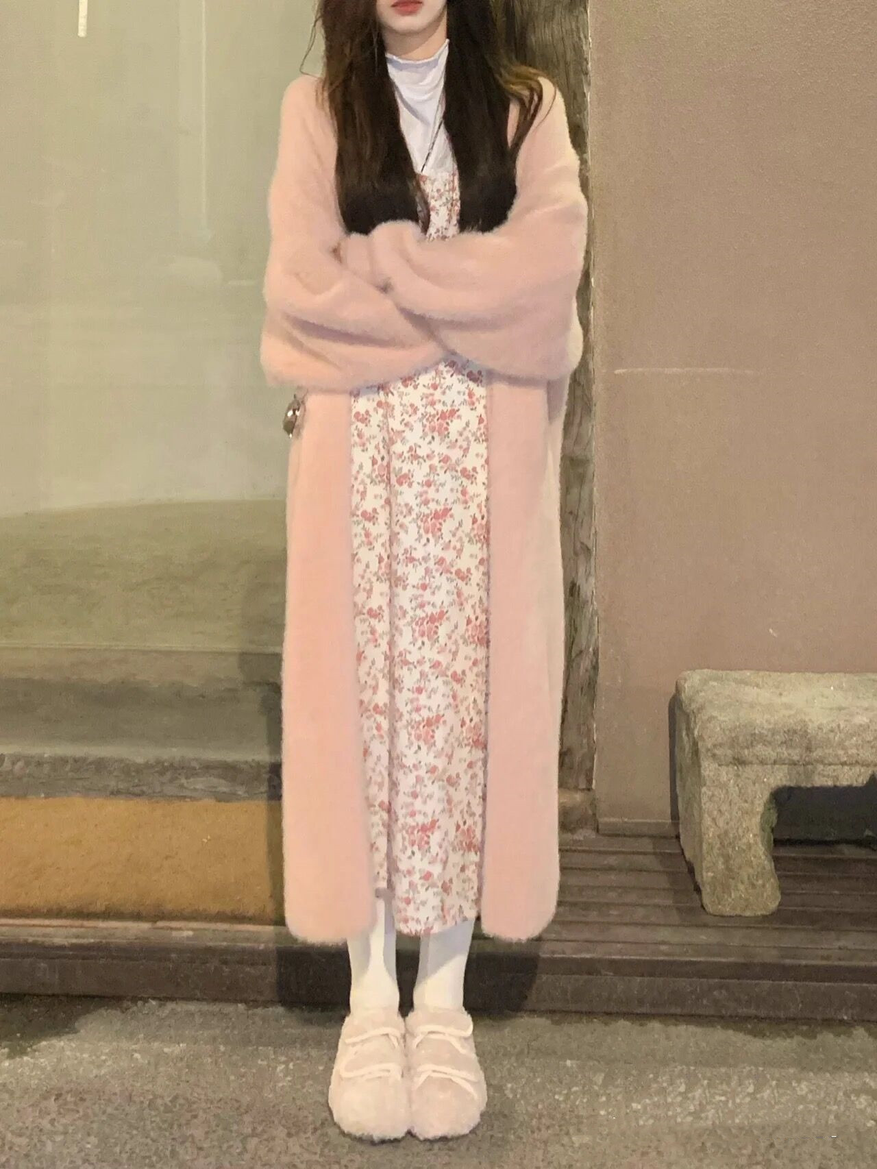跨年大碼美眉新款韓風慵懶溫柔風仙女感穿搭毛衣搭配休閒褲套裝