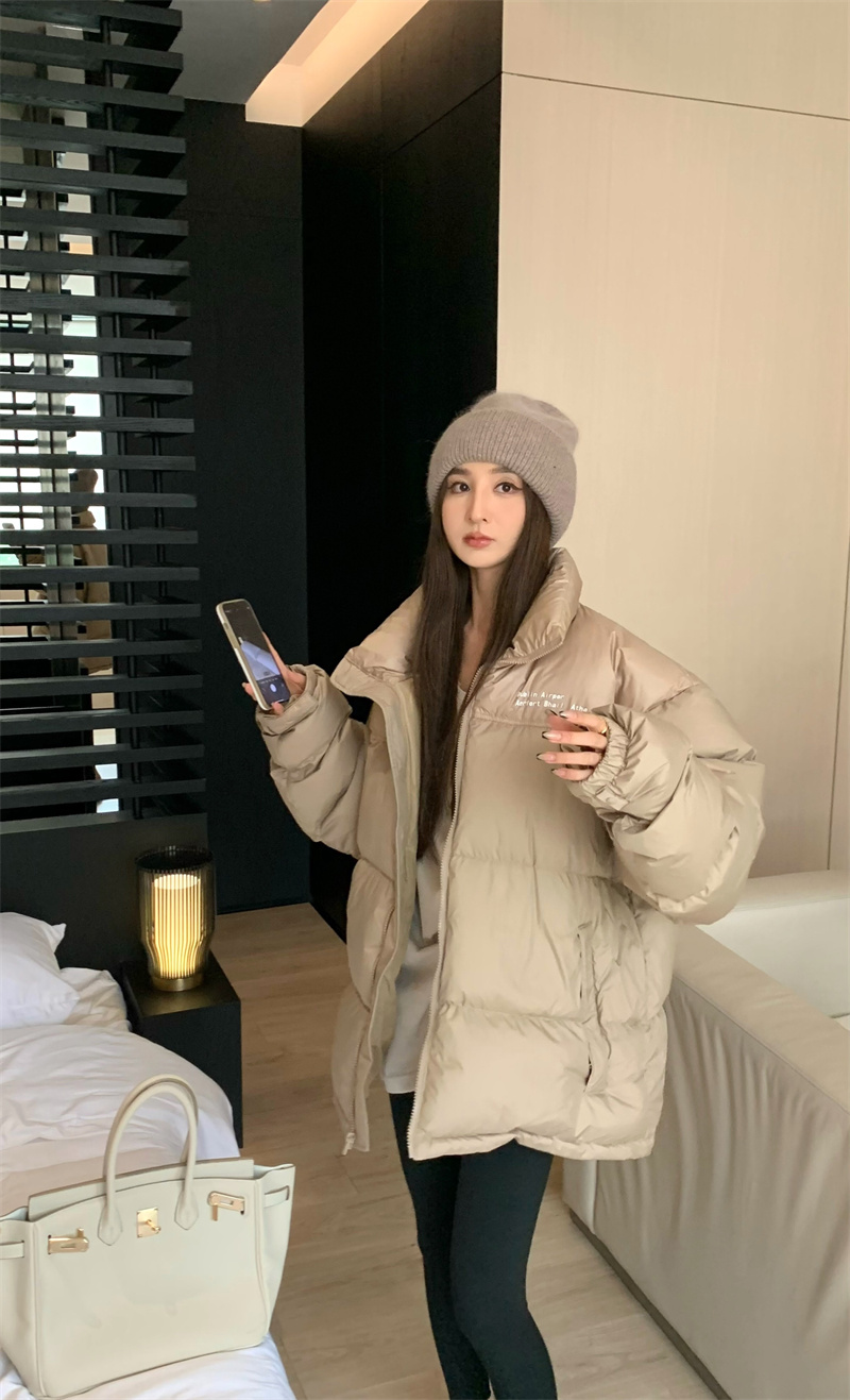 Real shot, homemade ~ loose, fashionable and versatile bread down jacket with a sense of design