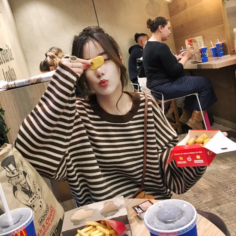 春季圓領衛衣女春秋新款時尚洋氣美式復古小個子oversize穿搭