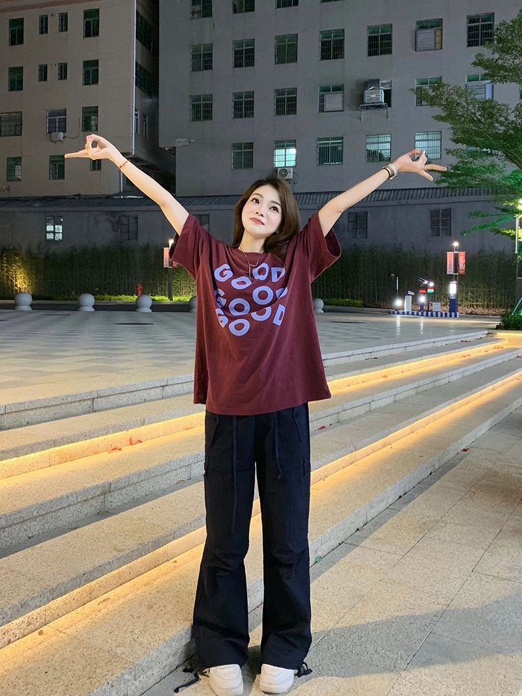 2024春夏新款重磅/精梳純棉 後包領 有縫邊 S-XXXL 夏裝短袖T恤女
