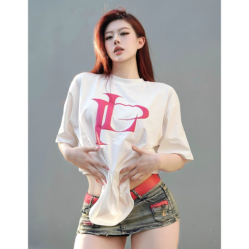 2024春夏新款重磅/精梳純棉 後包領 有縫邊 S-XXXL 夏裝短袖T恤女