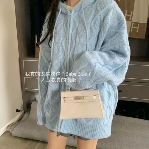 Internet celebrity petite casual style knitted sweater jacket long-sleeved bottoming shirt pleated skirt three-piece suit for women