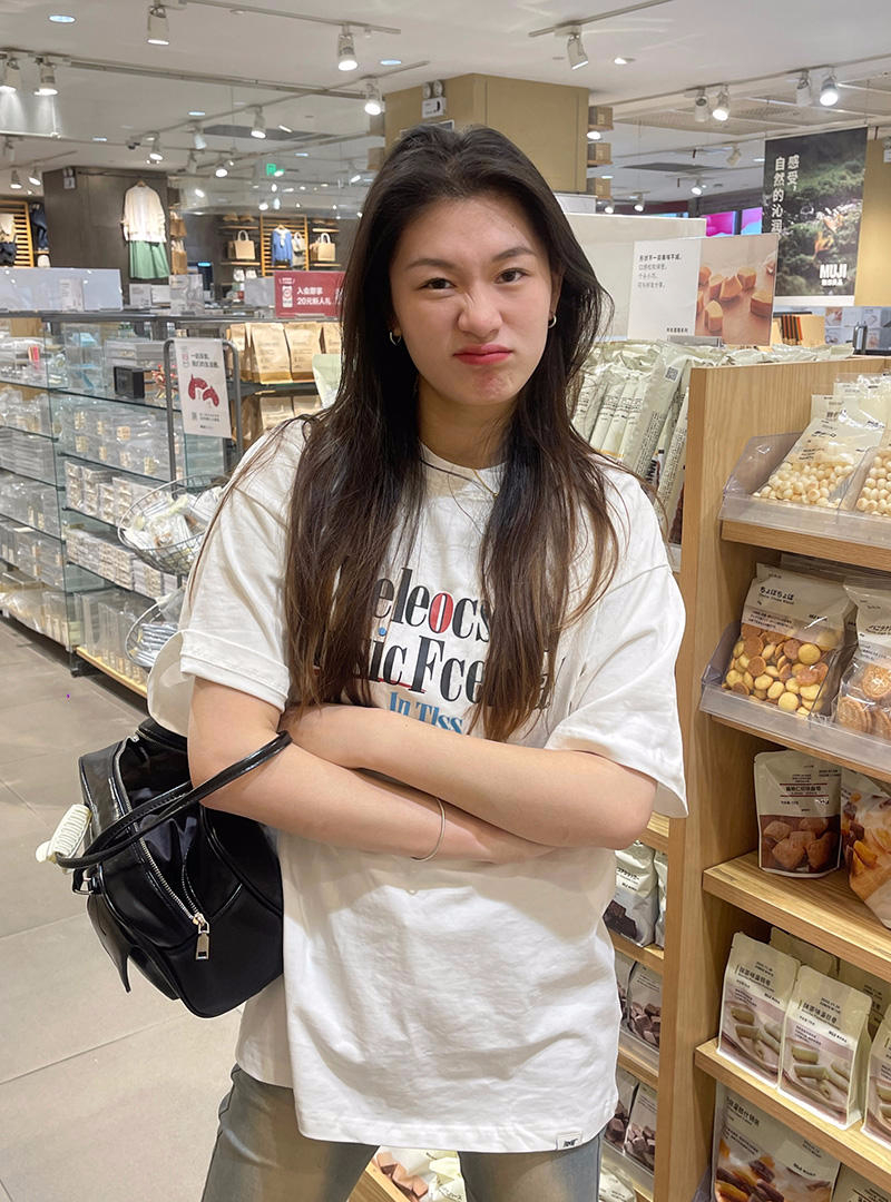 2024 new summer Korean style 220g combed cotton back collar with seamed edge S-XXXL summer short-sleeved T-shirt for women