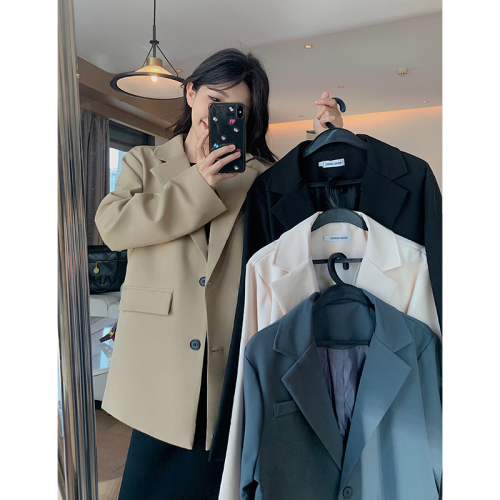 Real shot!  !  2024 spring new style loose high-end suit jacket for women simple fashion jacket for women