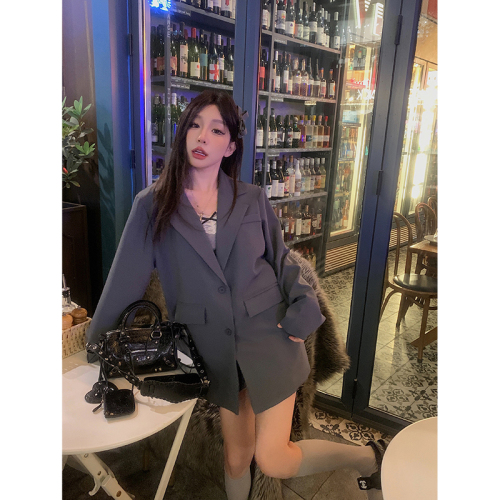 Real shot!  !  2024 spring new style loose high-end suit jacket for women simple fashion jacket for women