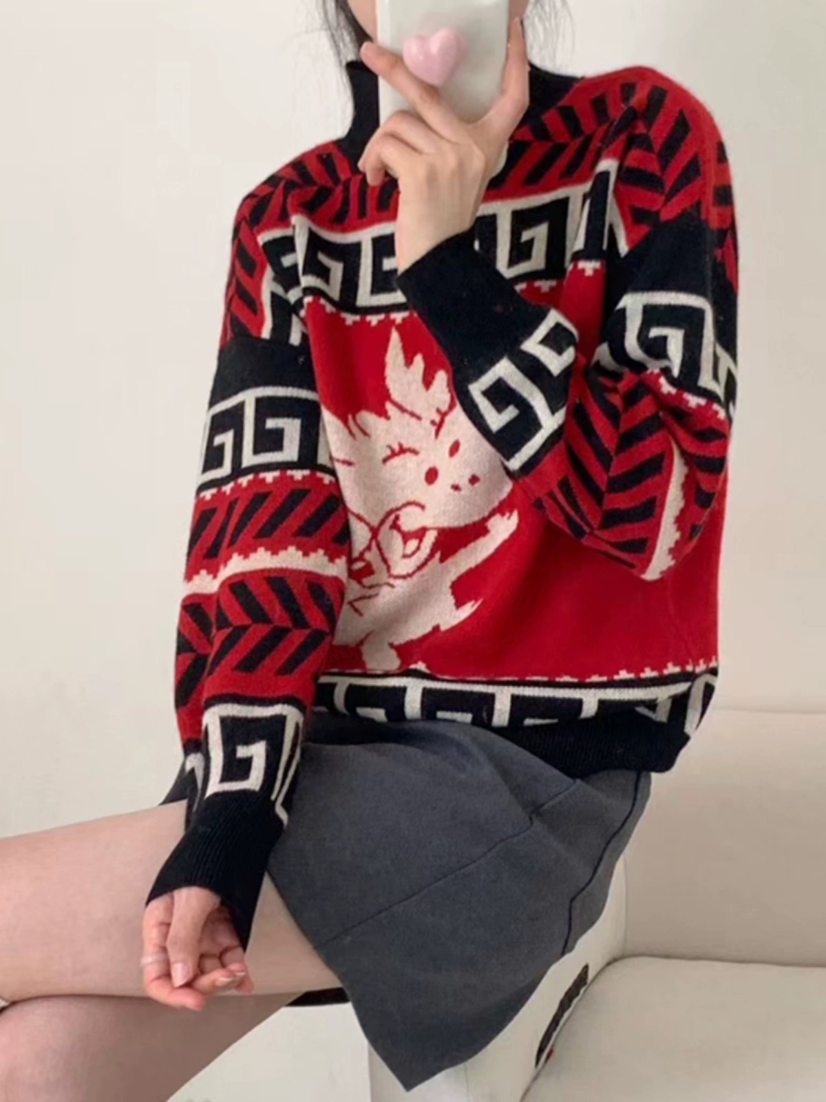 毛衣工廠秋冬新款韓版小龍毛衣女套頭網紅寬鬆慵懶風加厚港風